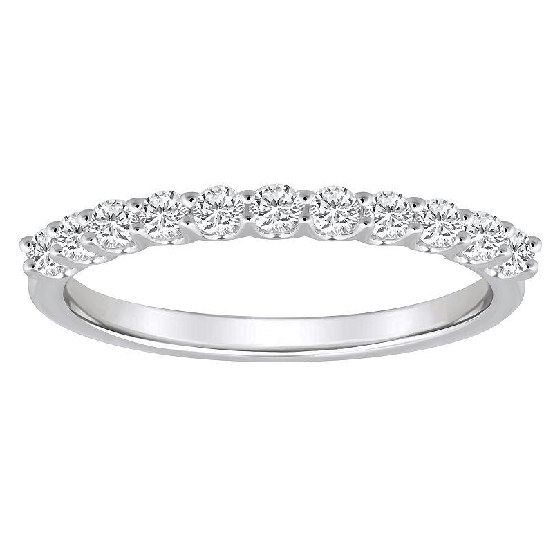 Alyson Layne 14k Gold 1/3 Carat T.W. Diamond 11-Stone Wedding Band, Womens Pink Product Image