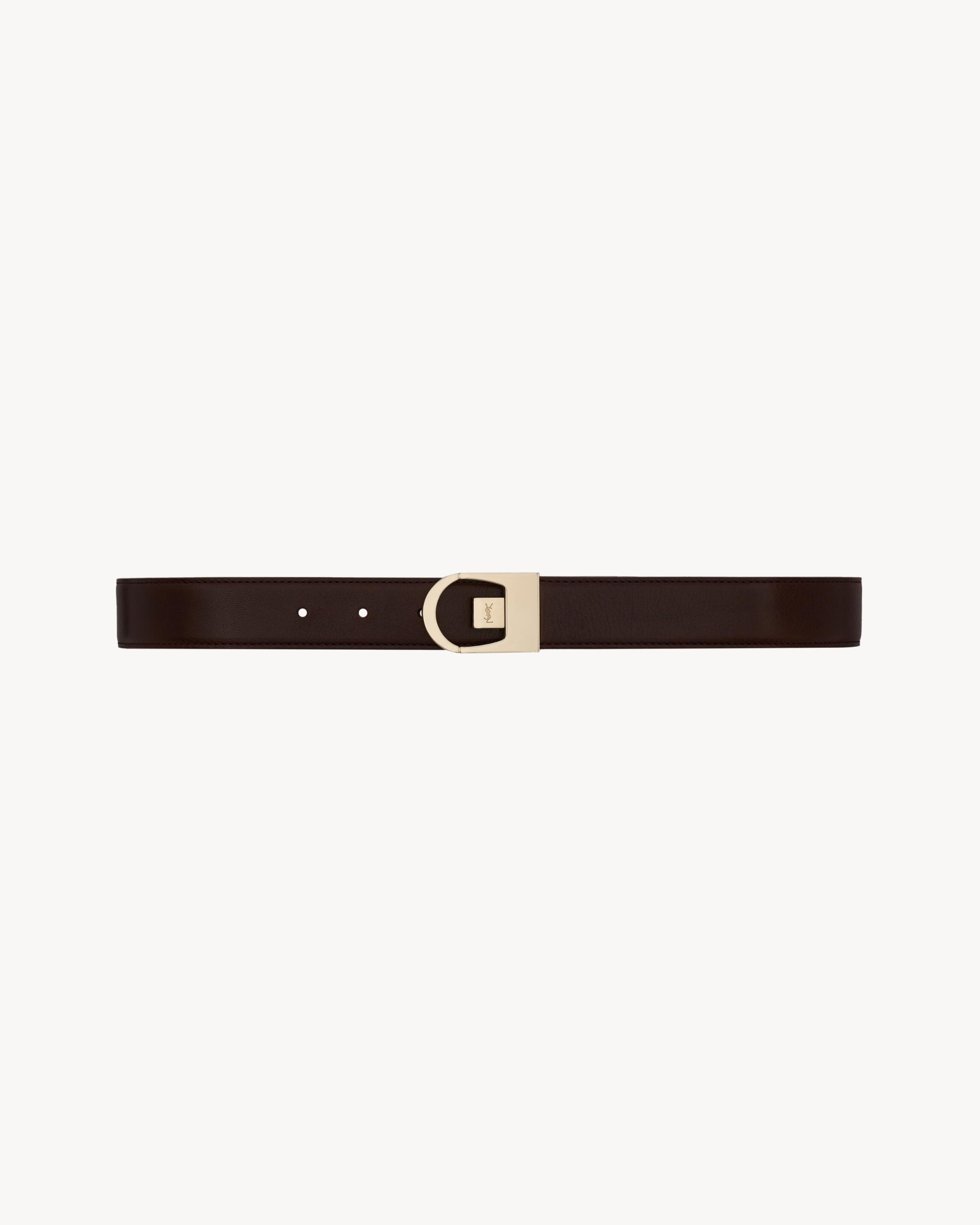 reversible belt in smooth leather Product Image