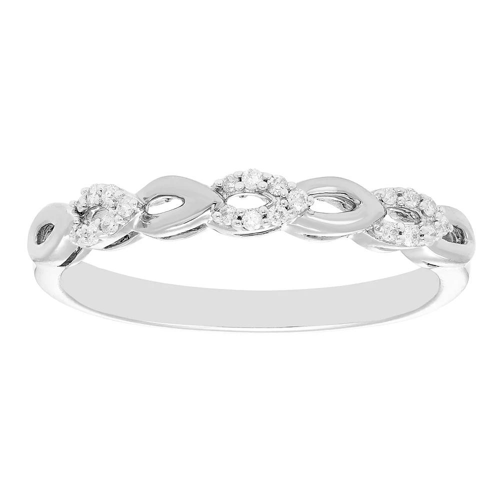 Boston Bay Diamonds Diamond Accent Stacking Ring, Women's, Size: 9, Sterling Product Image