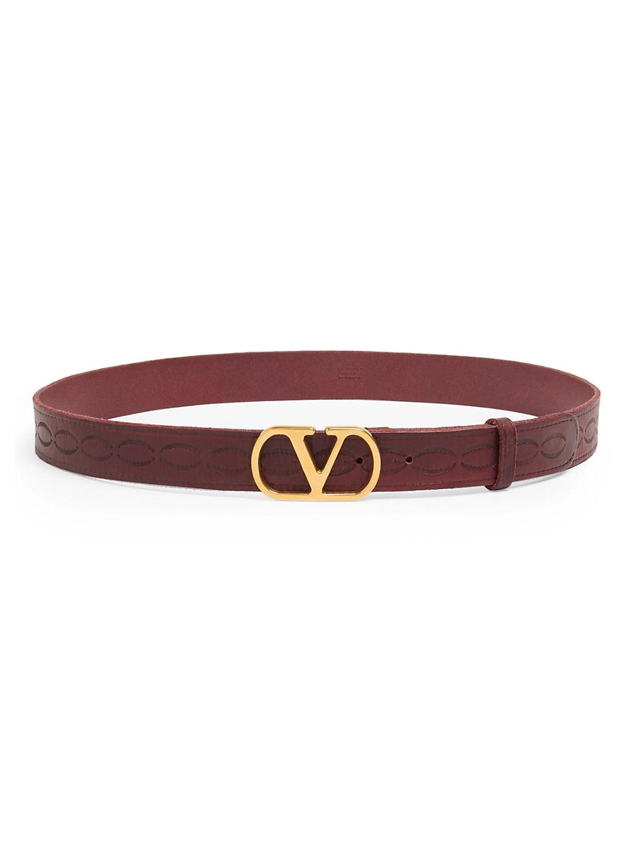 Mens VLogo Signature Calfskin Belt 30MM Product Image