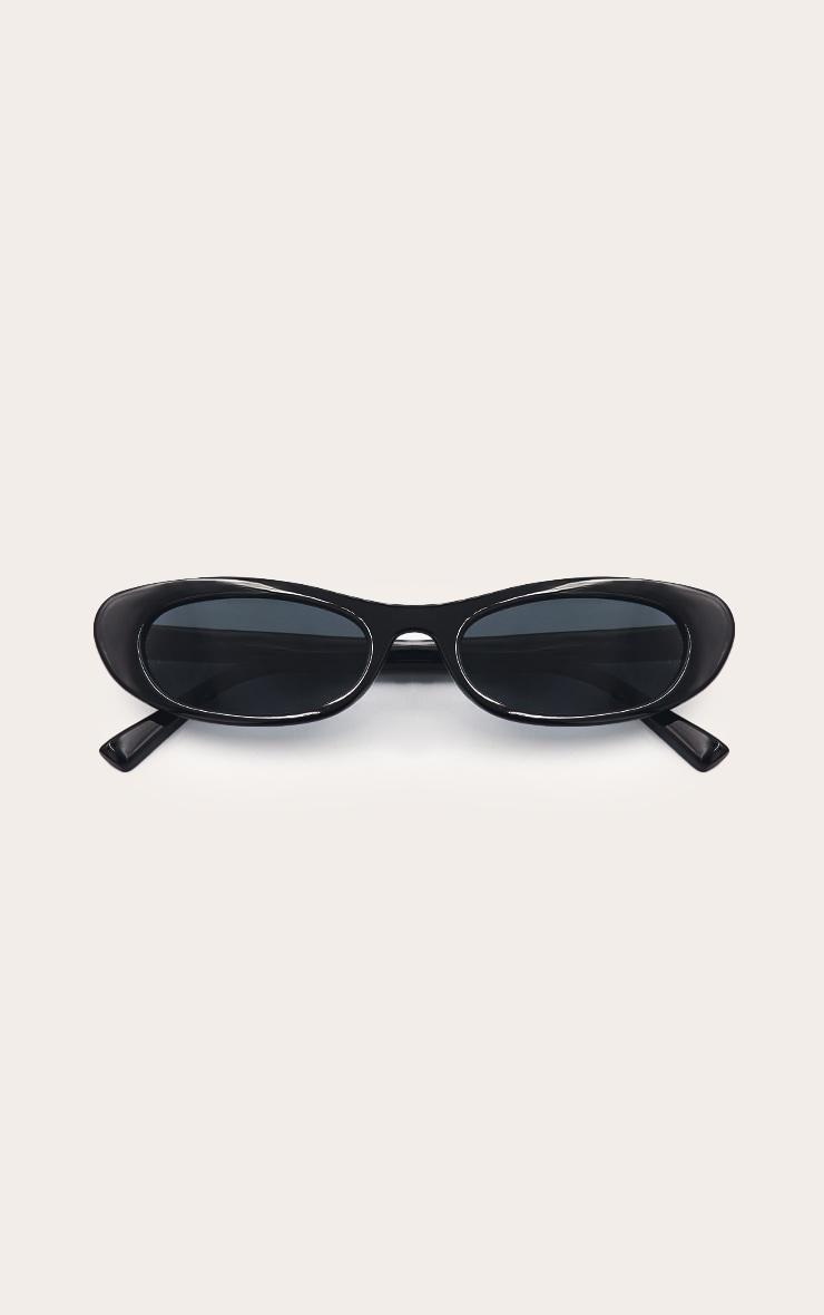Black Smooth Cat Eye Sunglasses Product Image