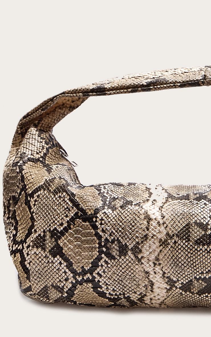Snake Print Oversized PU Tote Product Image