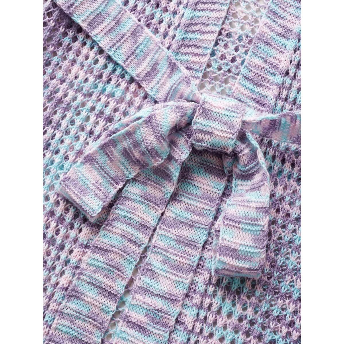 Plus Size Heather Cut Out See Through Ties Swim Cover Up Women's Swimwear Multicolor Beach See through Curve Swim Cover Ups BloomChic 12/L Product Image