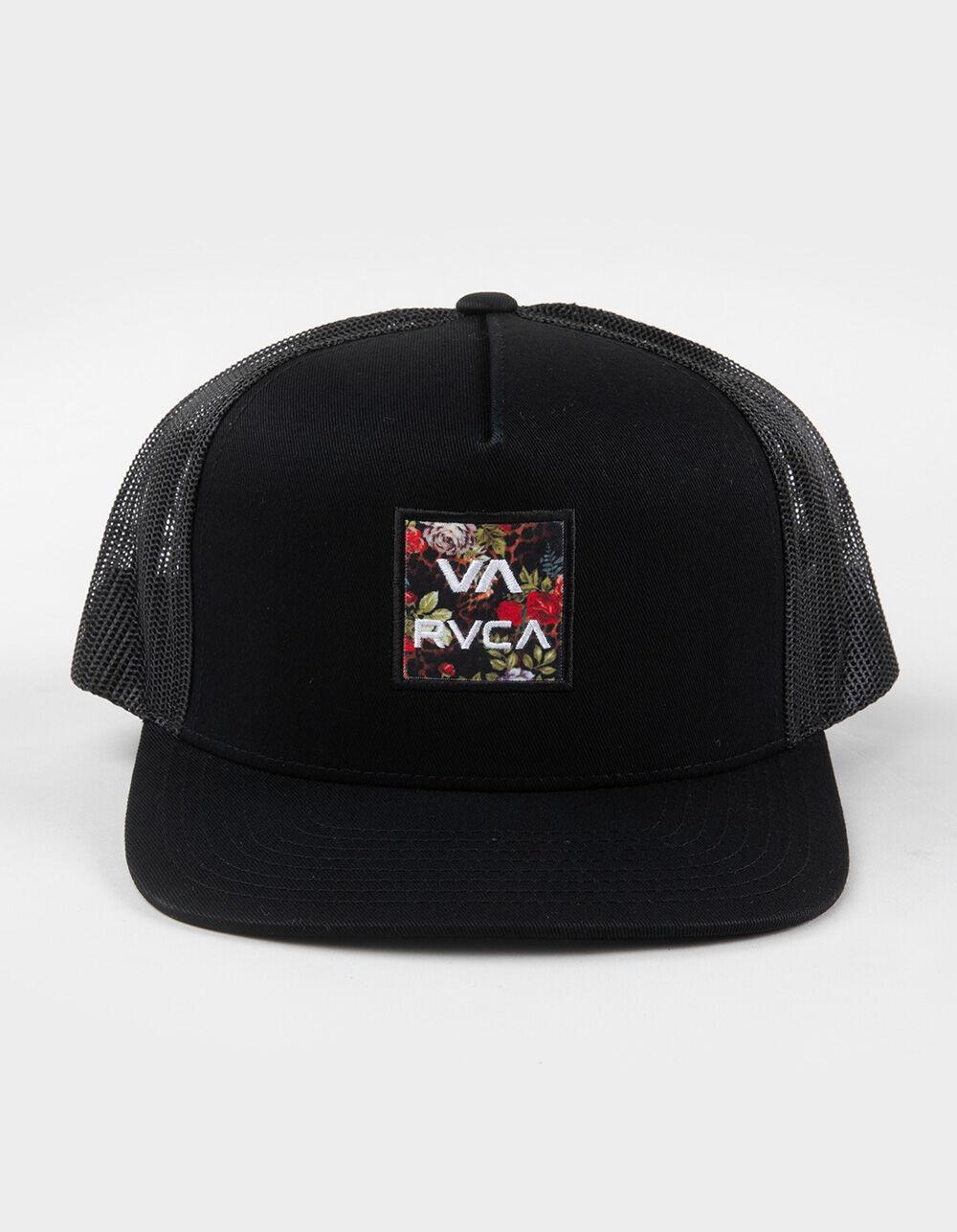 RVCA VA ATW Print Trucker Hat - BLK/BLK Product Image