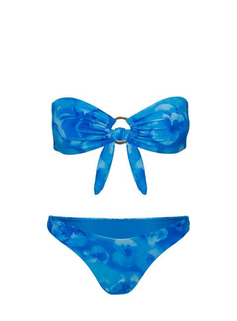 Macs Bandeau Bikini Top Dark Blue Floral Product Image