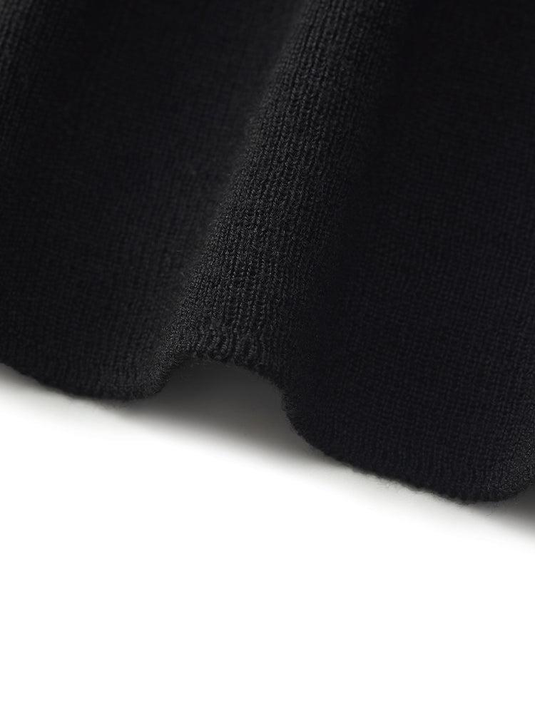 Pure Wool Mock Neck Women Sweater Product Image