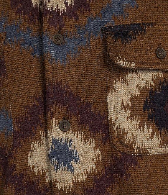 Rowm The Keeper Long Sleeve Southwestern Jacquard Button Down Knit Shirt Product Image