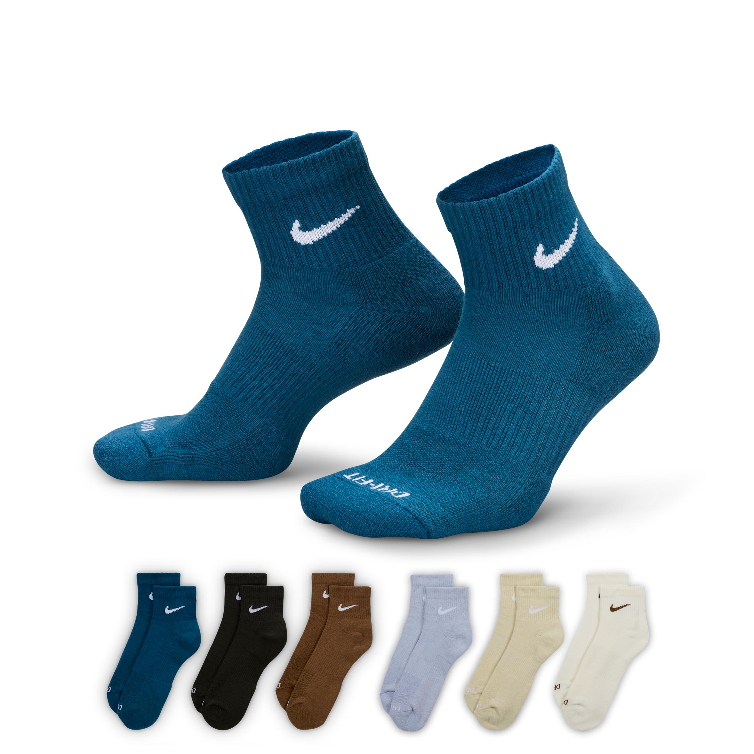 Nike Mens Everyday Plus Cushioned Training Ankle Socks (6 Pairs) | SX6899-970 Product Image