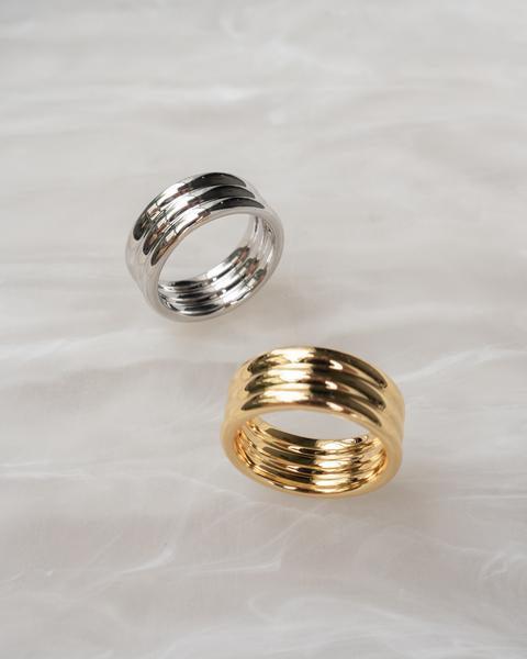 Ridged Band Ring | LUV AJ Product Image