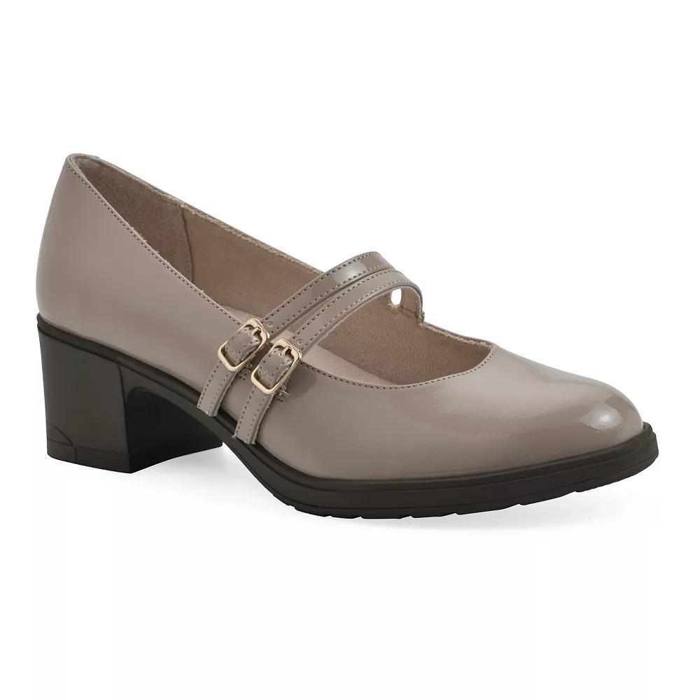 Cliffs by White Mountain Hunta Women's Mary Jane Pumps, Size: 9.5 Wide, Brown Patent Product Image