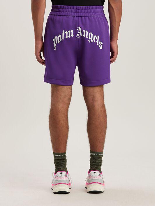 BACK CURVED LOGO TRACK SHORTS PURPLE - O Product Image