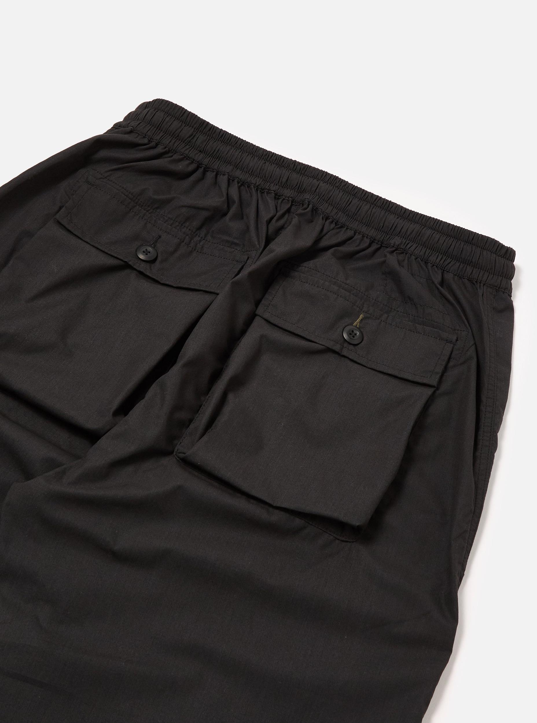 Black Recycled Polytech Parachute Pant Product Image