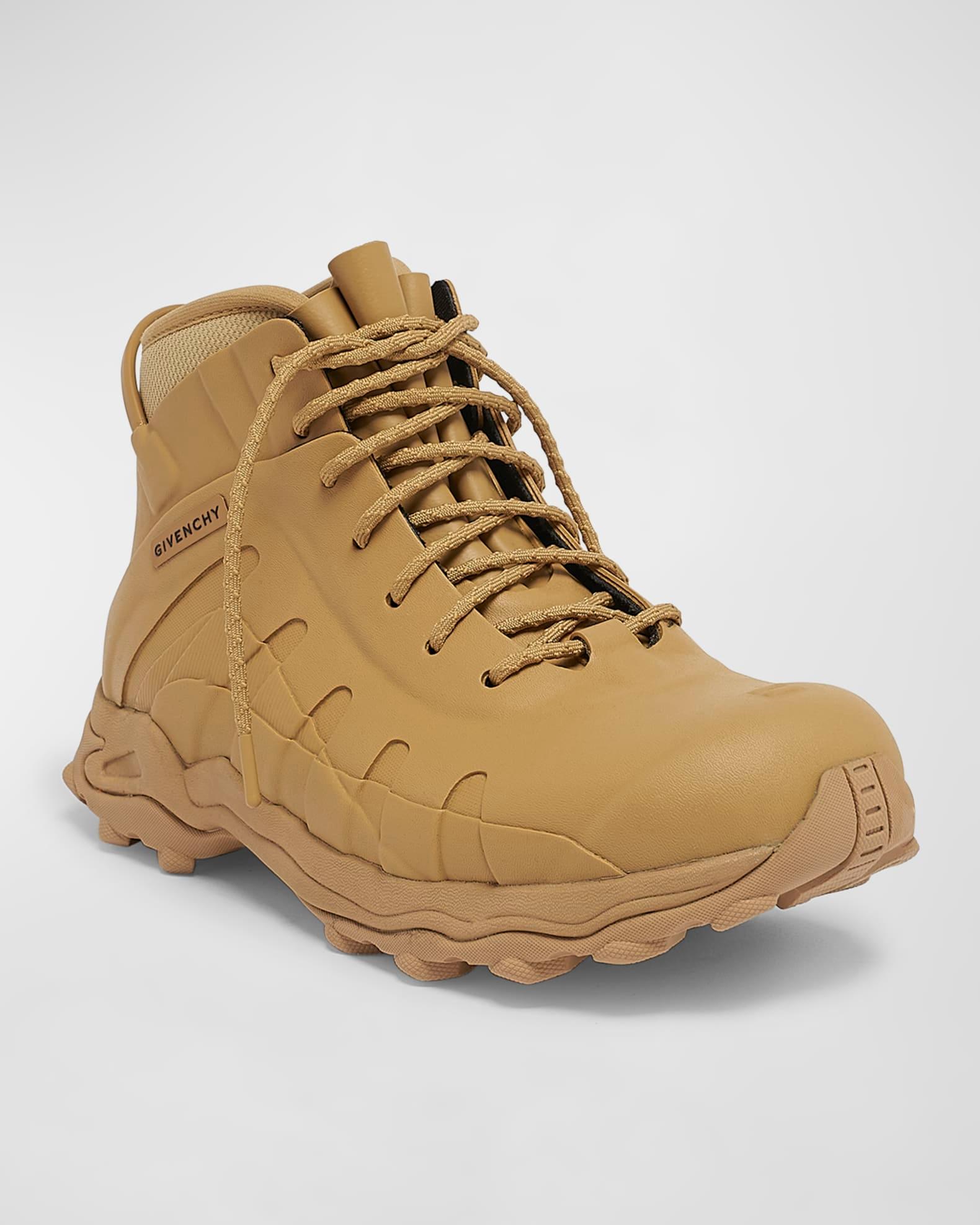 Men's High Rubber Lace-Up Boots Product Image