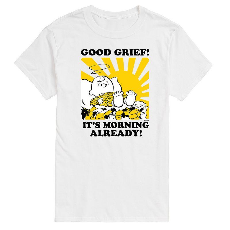 Mens Peanuts Its Morning Already Graphic Tee Product Image
