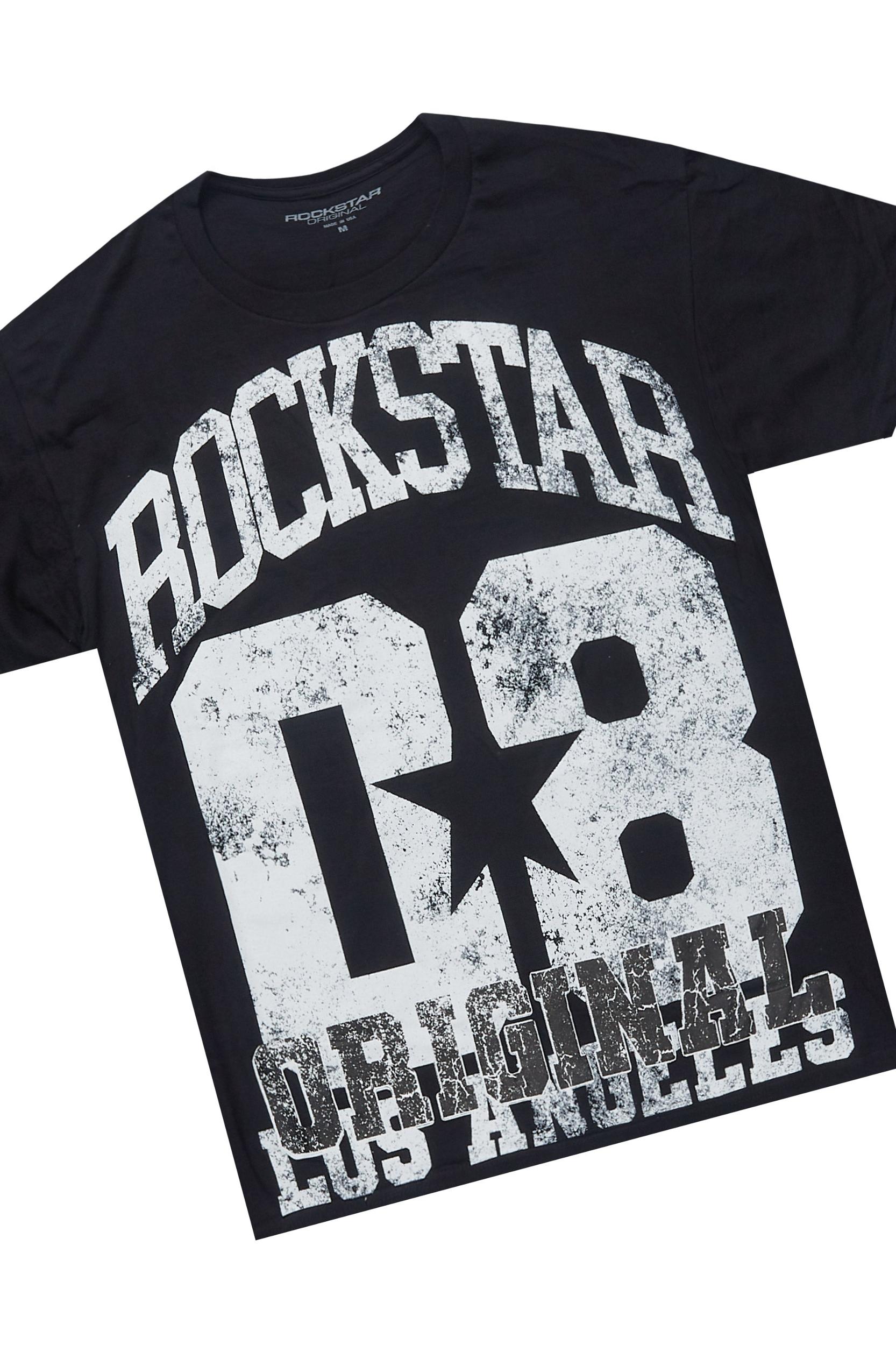 Kalix Black T-Shirt/Denim Short Set Male Product Image