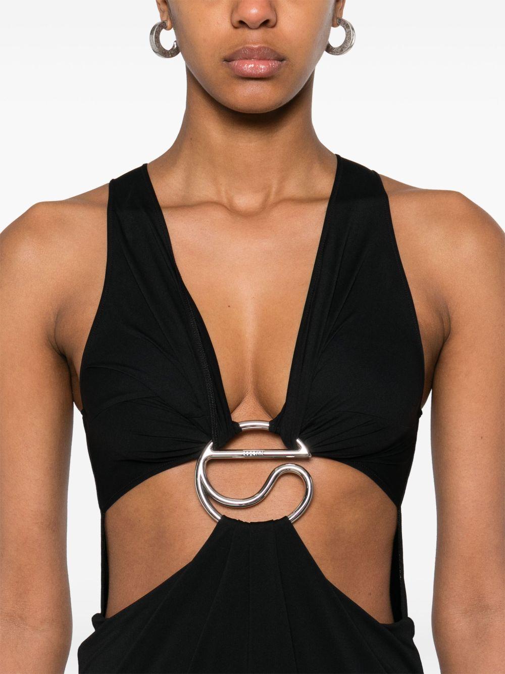 C-logo cut-out maxi dress Product Image