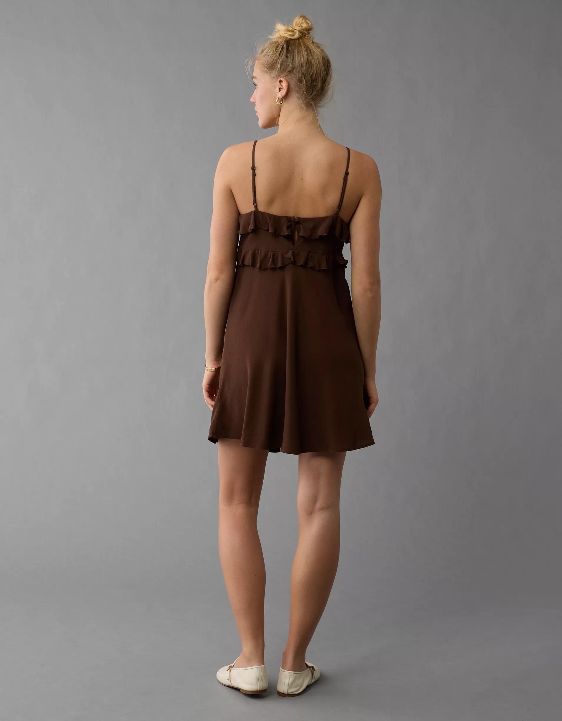 AE Ruffle Mini Slip Dress Product Image