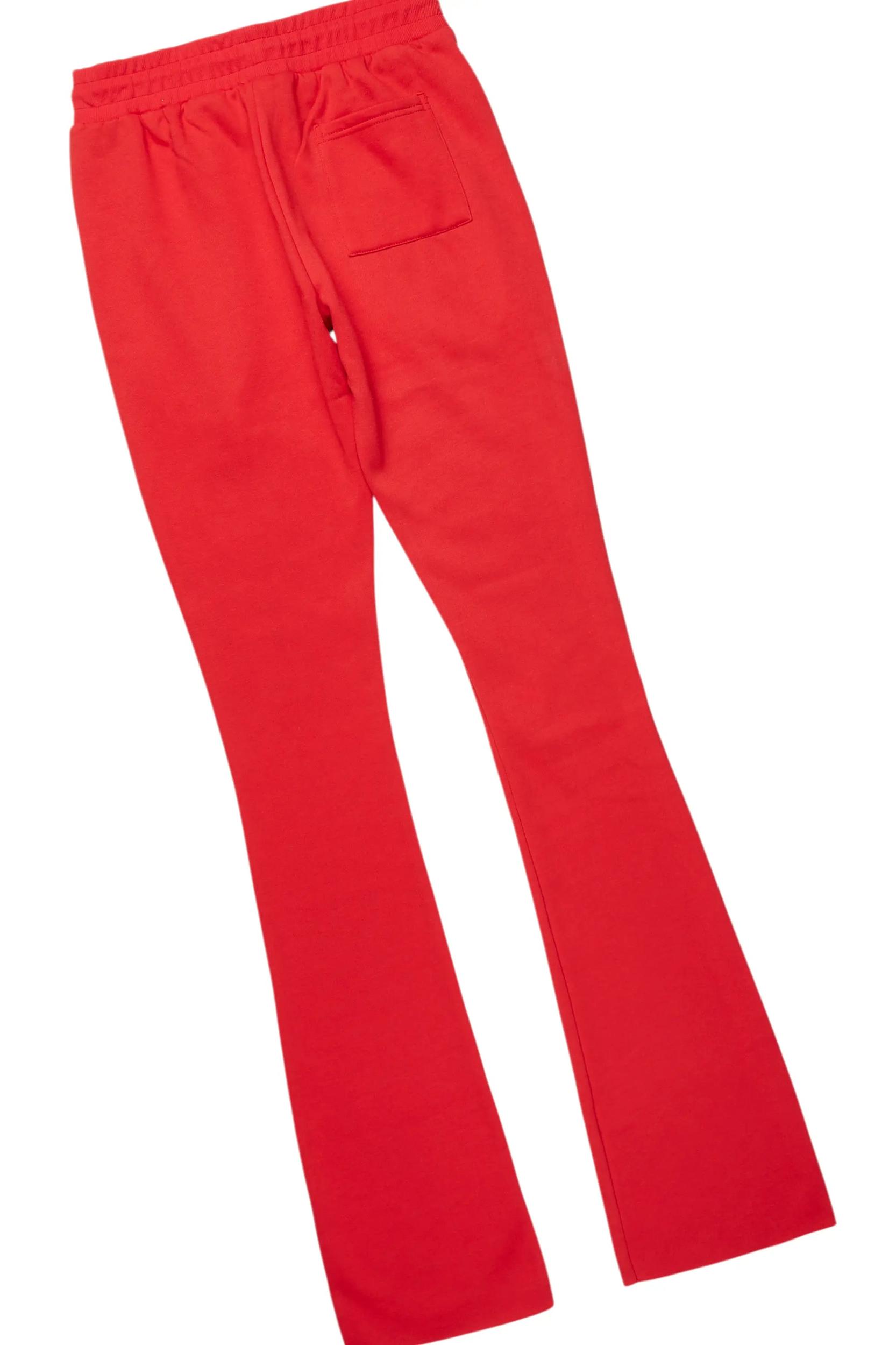 Keve Red T-Shirt Stacked Flare Track Set Male Product Image