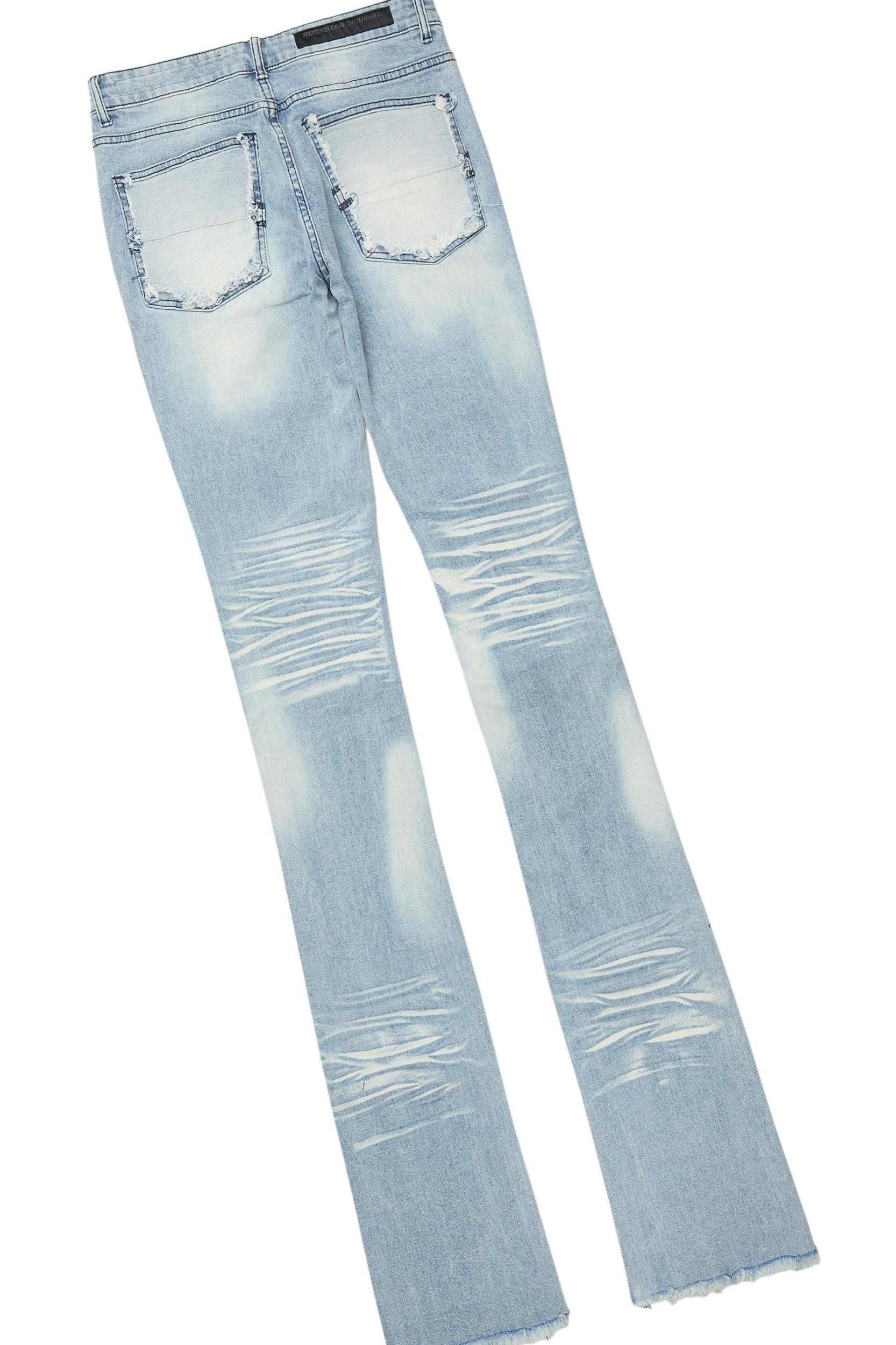 Bubble White/Pink T-Shirt/Super Stacked Flare Jean Bundle Male Product Image