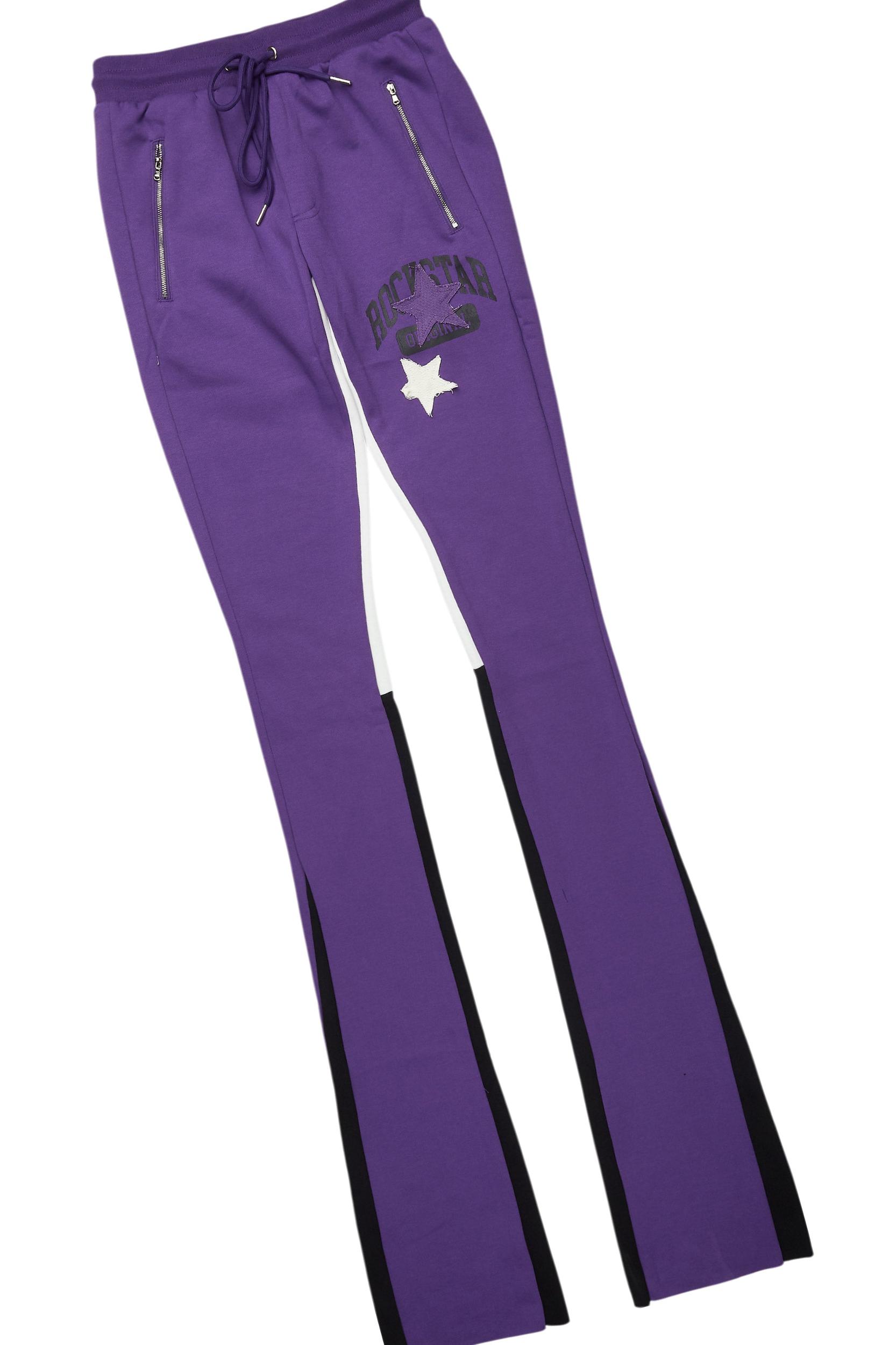 Mallor Purple/blackT-Shirt/Stacked Track Set Male Product Image