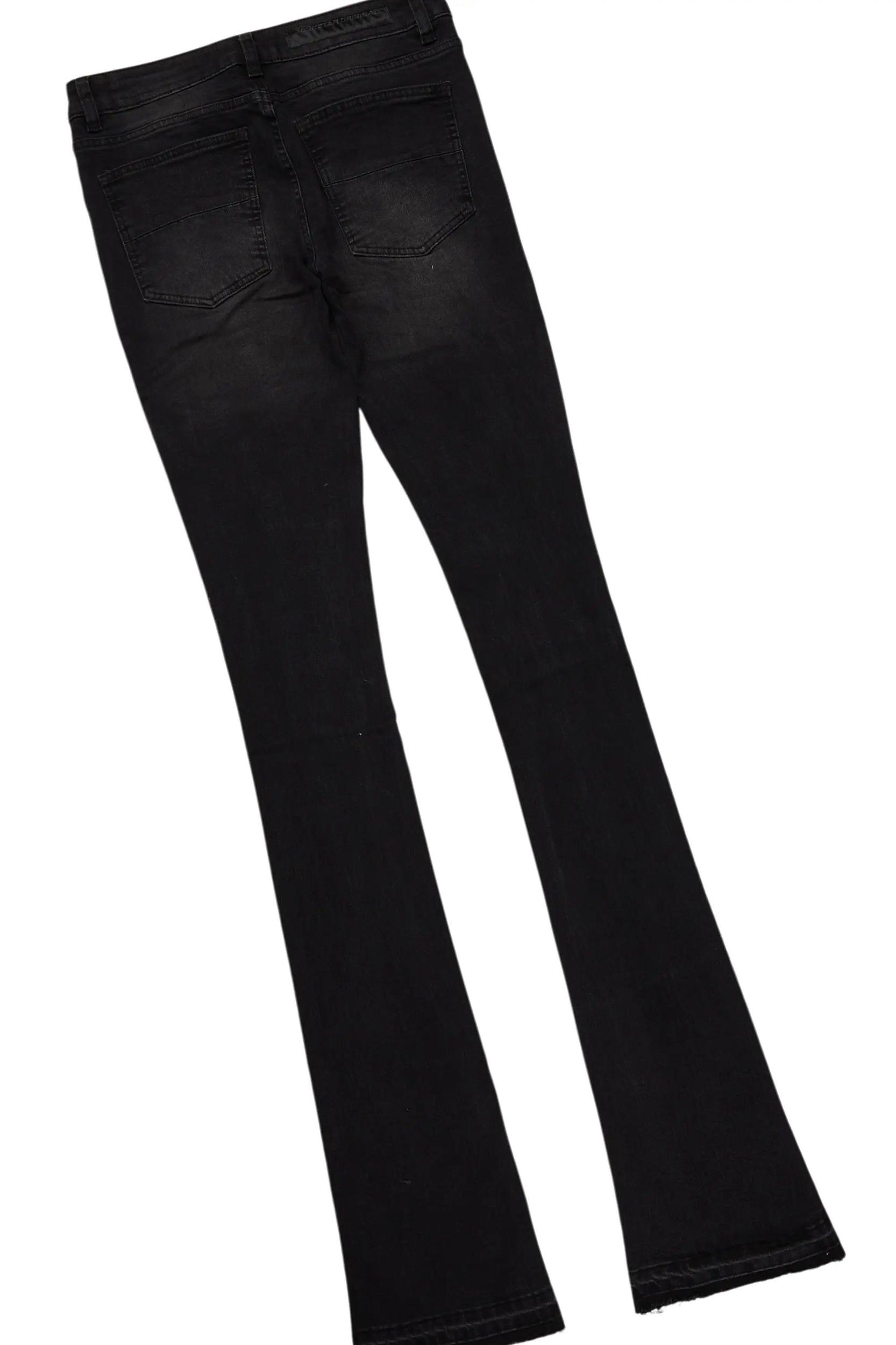 Smitty Black Hoodie & Stellan Stacked Flare Jean Bundle Male Product Image