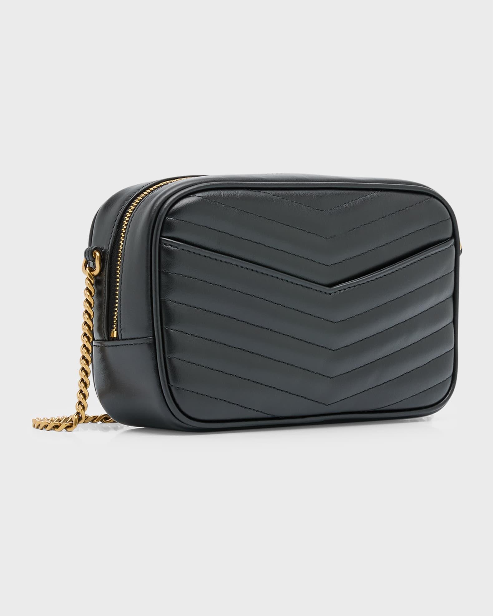 Lou Mini YSL Camera Bag in Smooth Quilted Leather Product Image