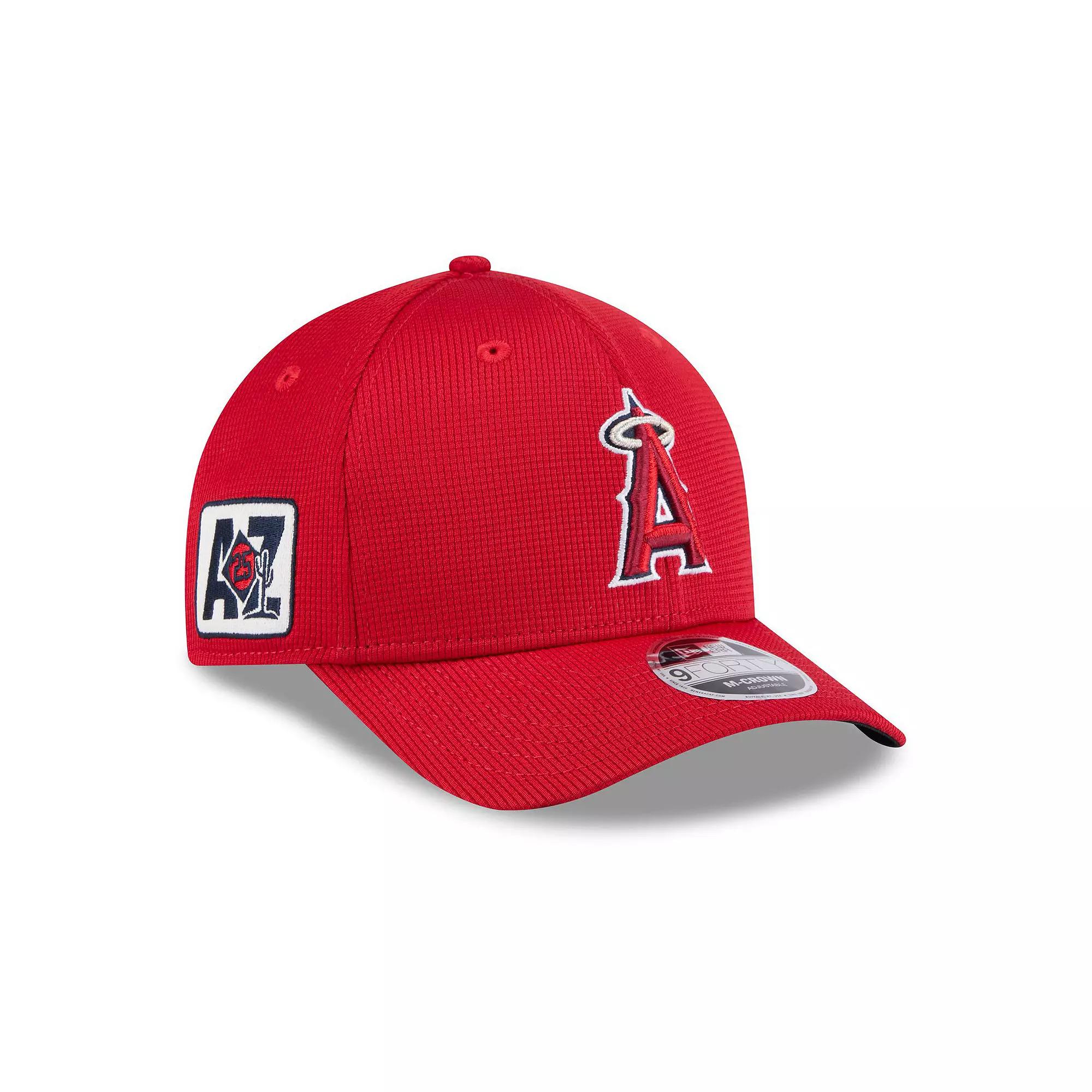 Men's New Era Red Los Angeles Angels 2025 Spring Training 9FORTY Adjustable Hat Product Image