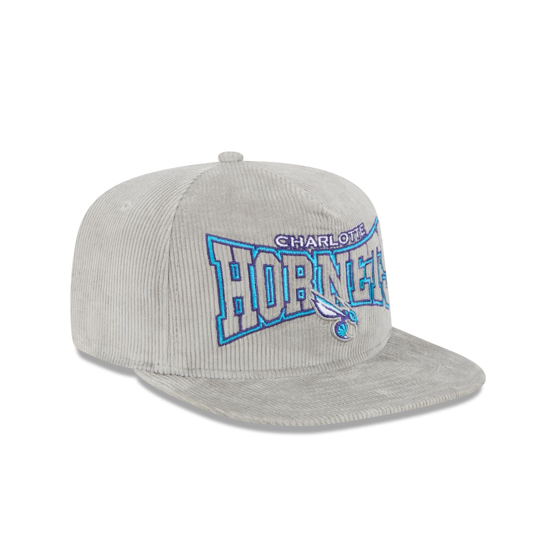 Charlotte Hornets Gray Cord Golfer Hat Male Product Image
