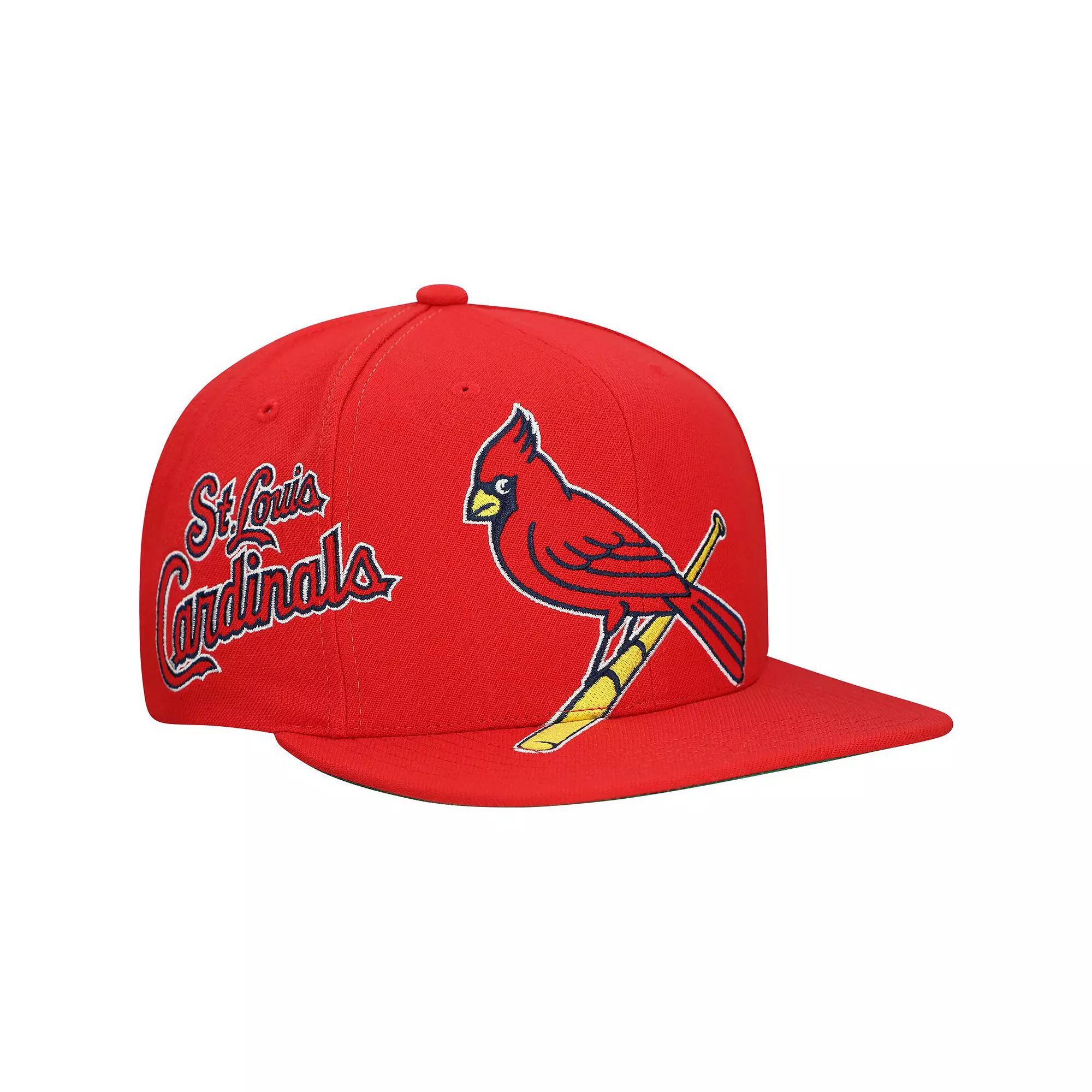 Men's Mitchell & Ness  Red St. Louis Cardinals Big Time Snapback Hat Product Image