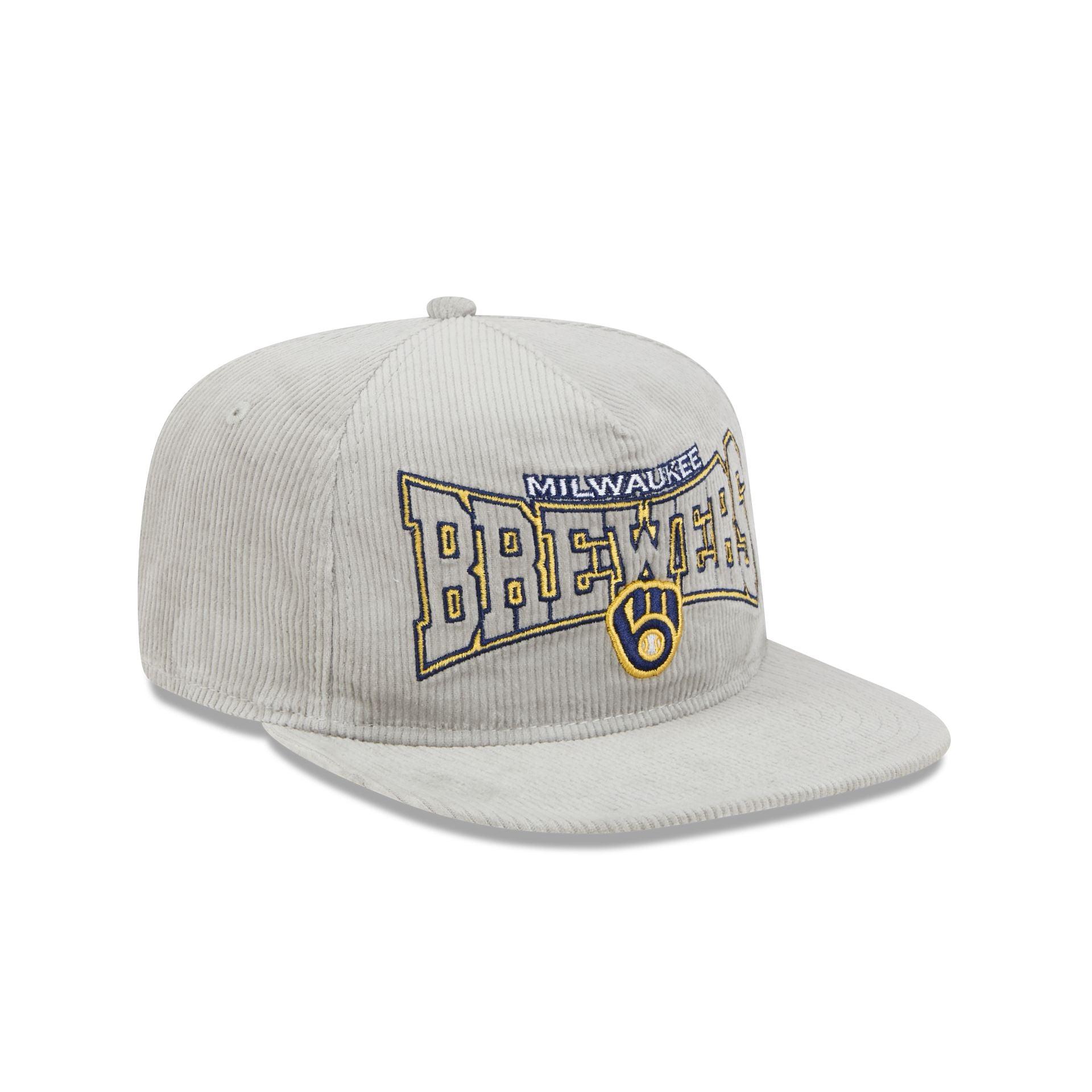 Milwaukee Brewers Gray Cord Golfer Hat Male Product Image