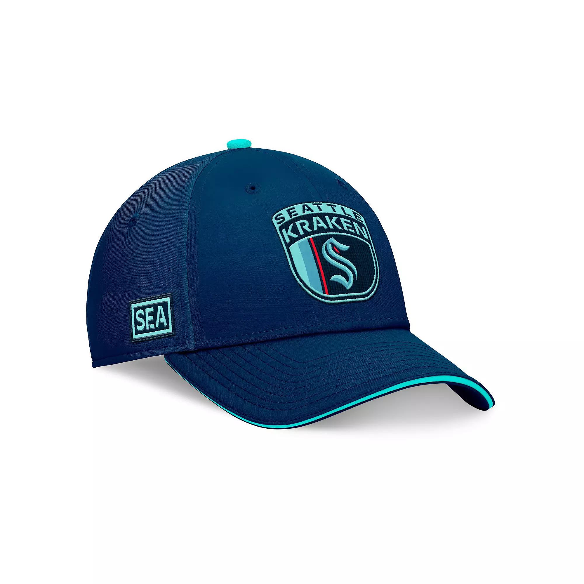 Men's Fanatics Deep Sea Blue Seattle Kraken 2024 NHL Draft Flex Hat, Size: Medium/Large, Krk Blue Product Image