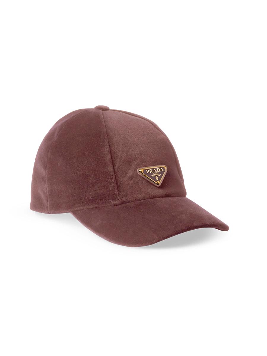 Womens Velvet Baseball Cap Product Image