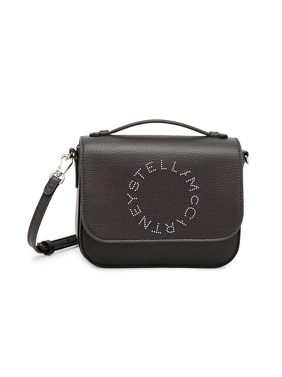 Womens Studded Logo Crossbody Bag Product Image