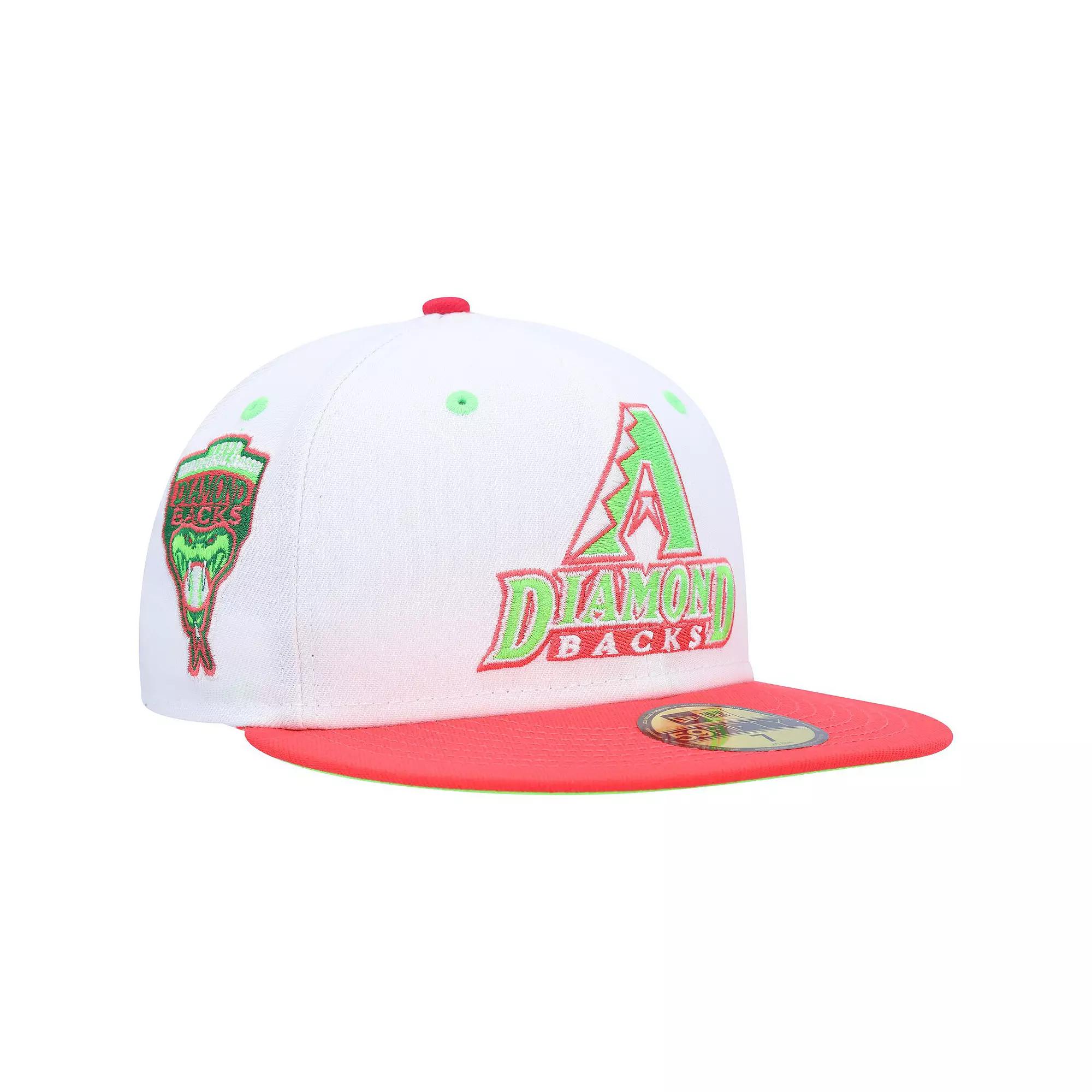 Mens New Era /Coral Arizona Diamondbacks 1998 Inaugural Season Strawberry Lolli 59FIFTY Fitted Hat Product Image