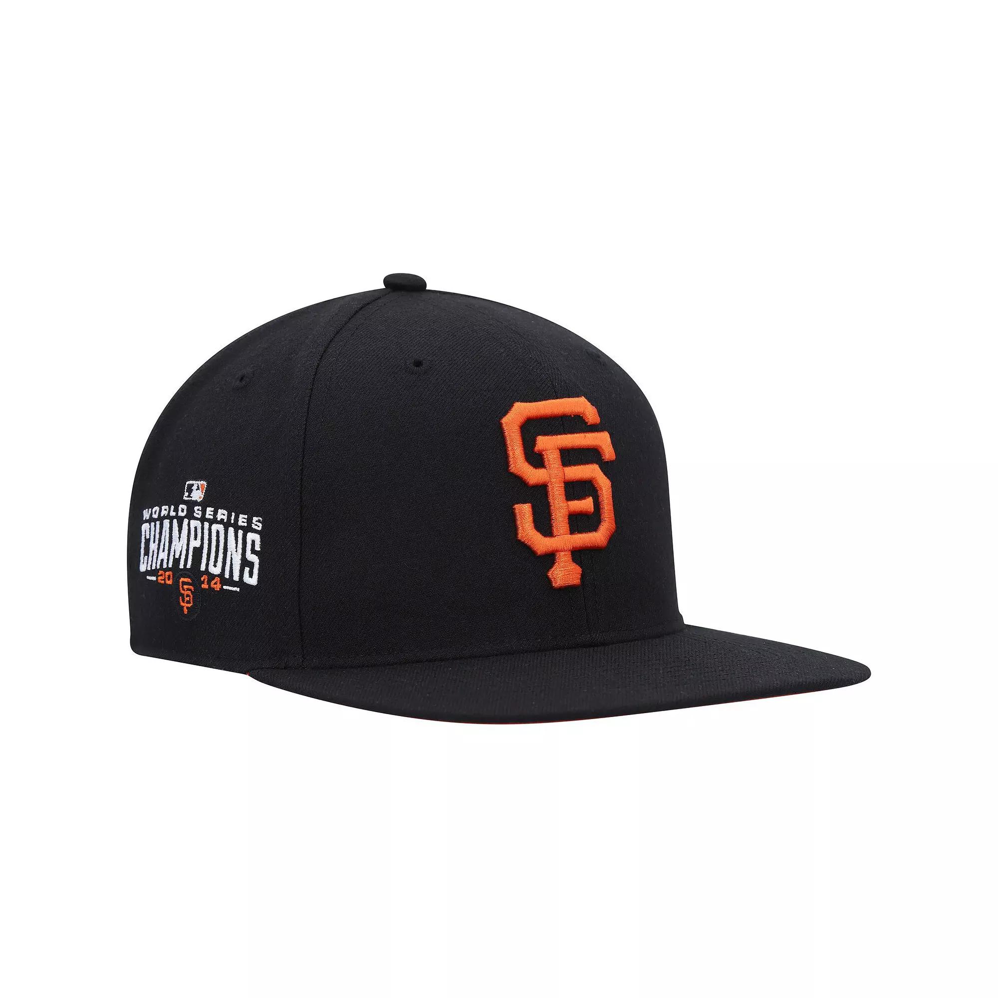 Men's '47 Black San Francisco Giants 2014 World Series Sure Shot Captain Snapback Hat Product Image