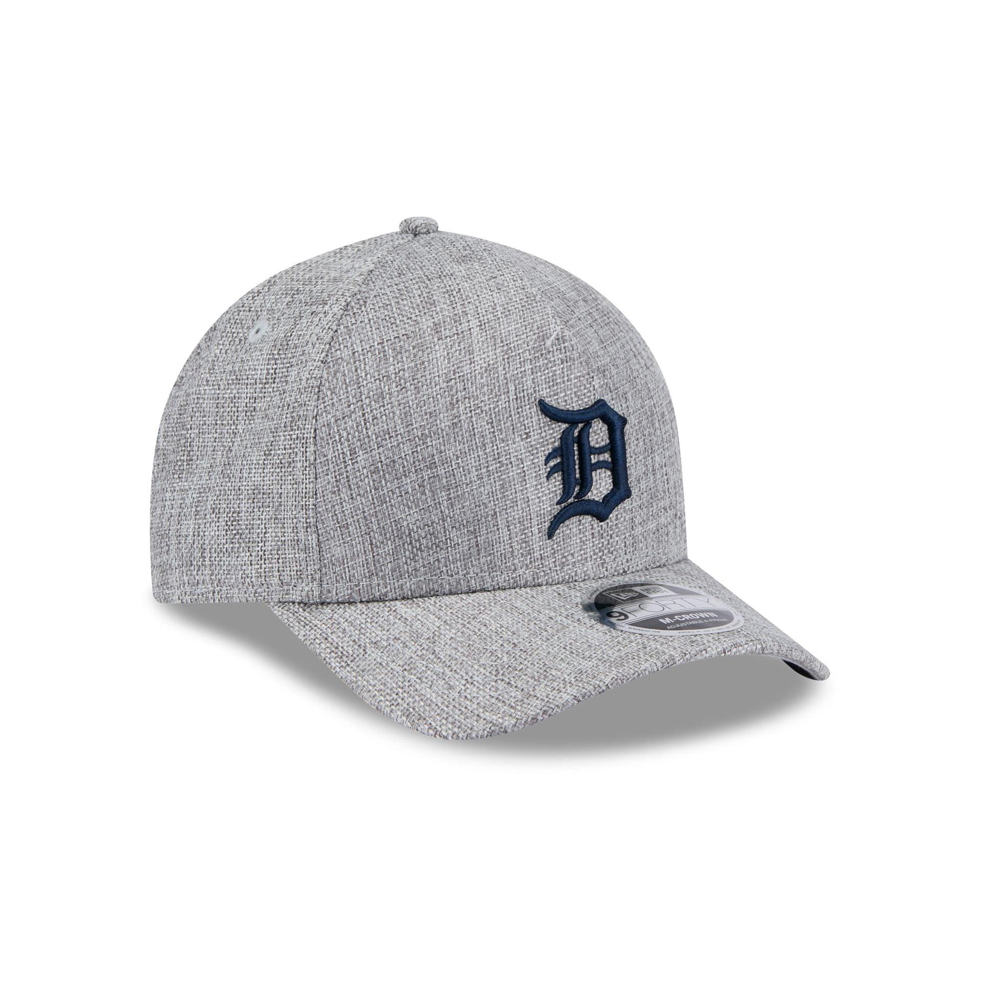 Detroit Tigers Cotton Weave Gray 9FORTY M-Crown A-Frame Snapback Hat Male Product Image