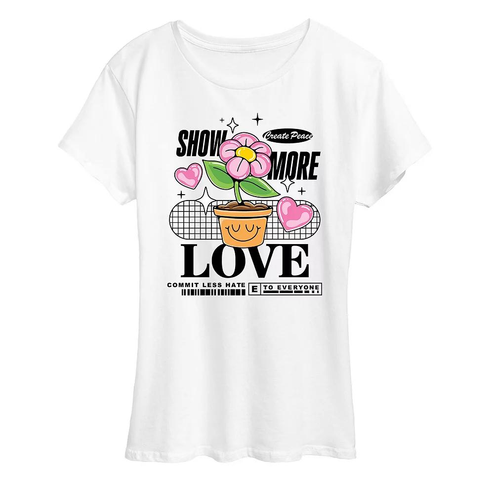 Women's Show More Love Graphic Tee, Girl's,  Product Image