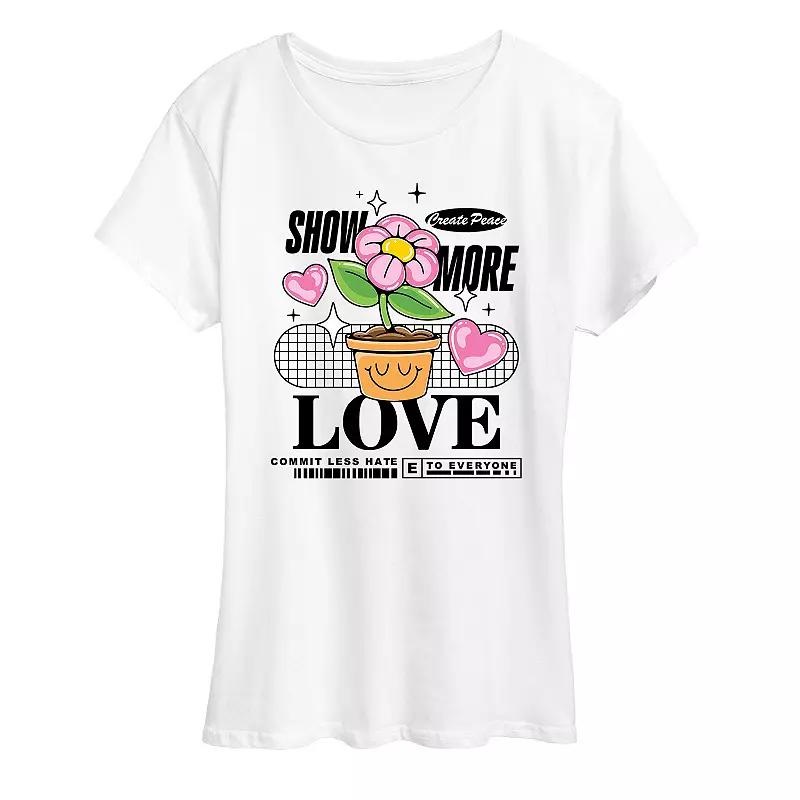 Women's Show More Love Graphic Tee, Girl's,  Product Image
