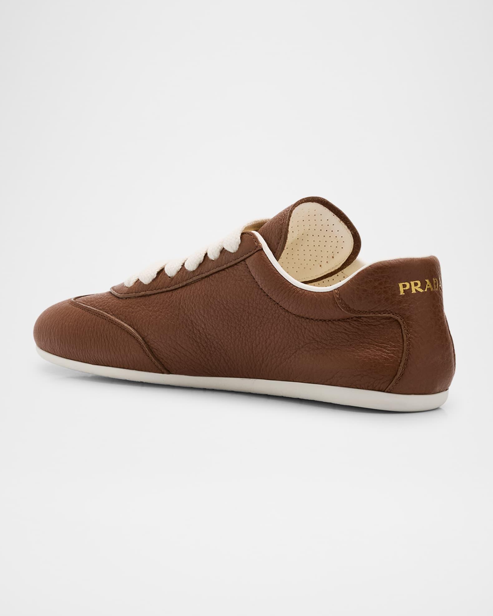 Thin Leather Low-Top Sneakers Product Image