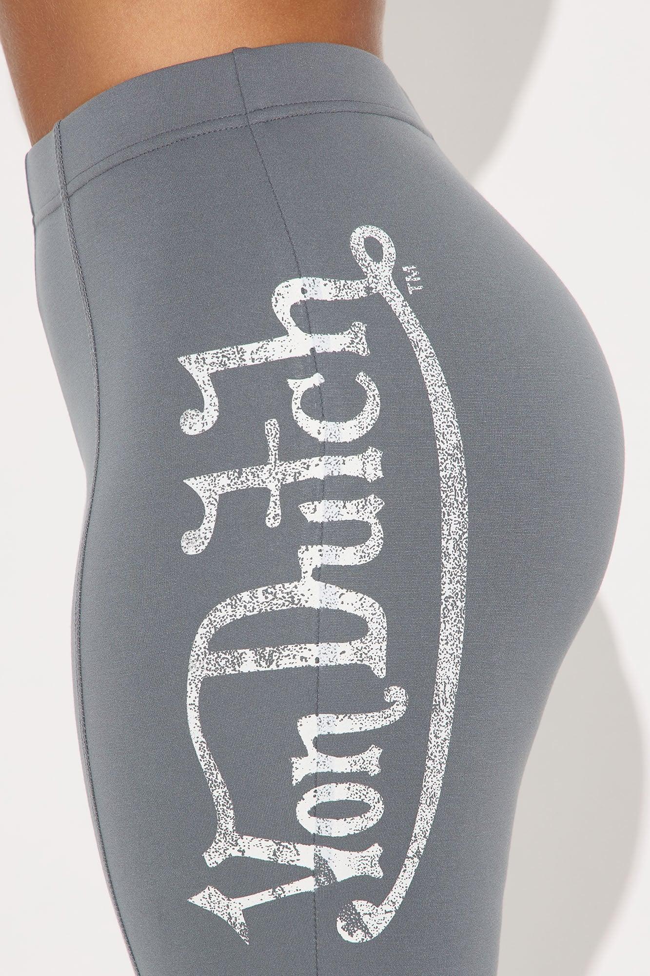 Von Dutch Rhinestone Washed Flared Pant - Charcoal/combo Female Product Image