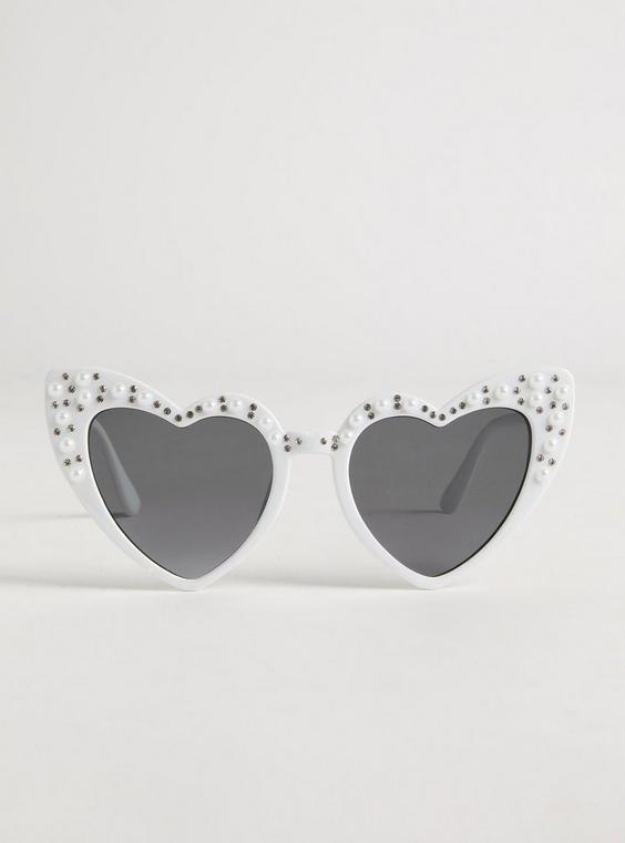Pearl Heart Cateye Sunglasses Product Image