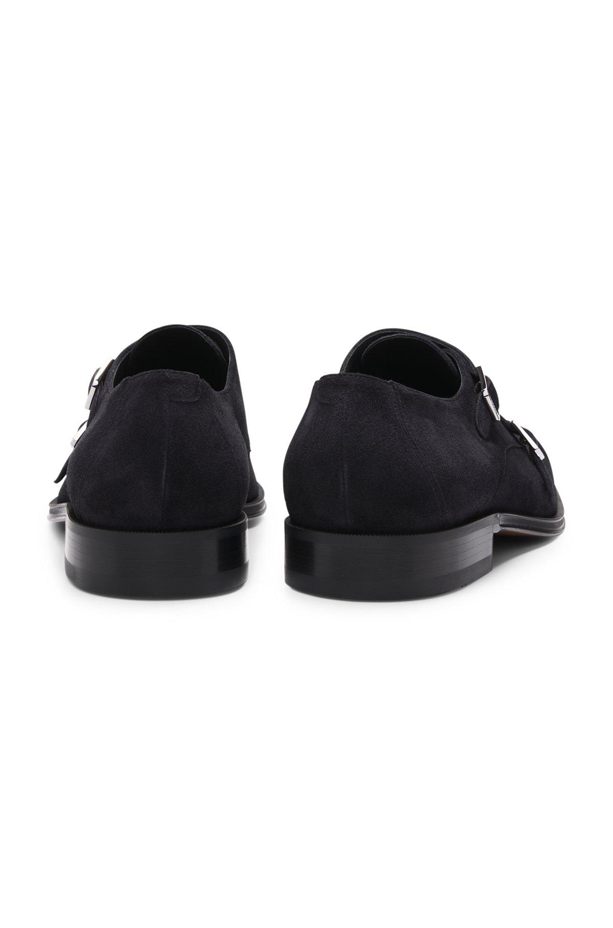 Double monk shoes in suede Product Image