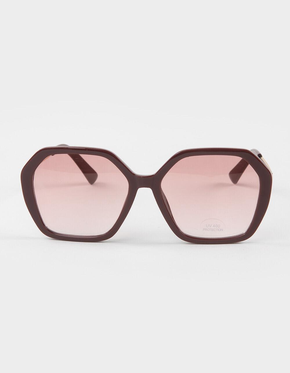 RSQ Oversized Sunglasses - MAUVE Product Image