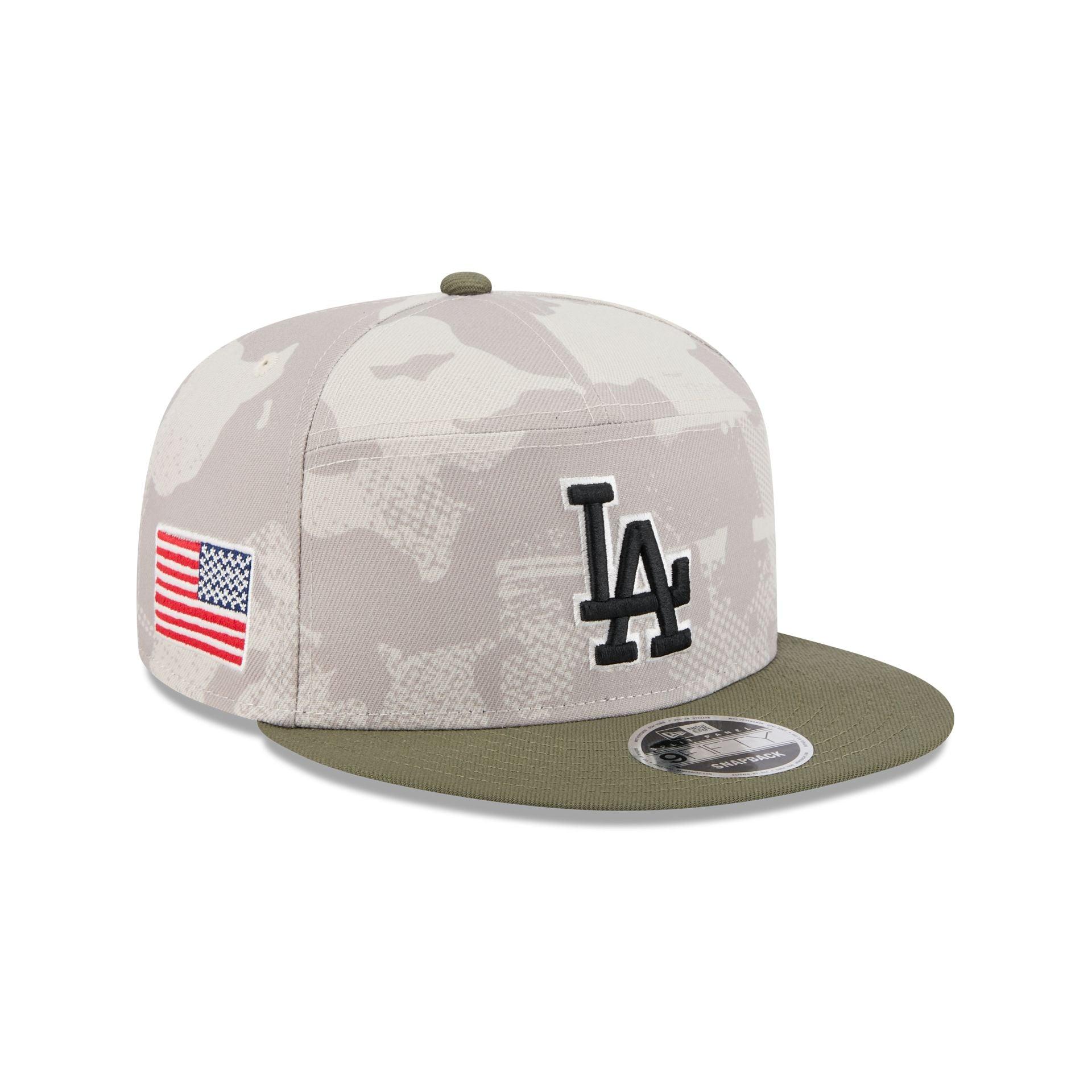 Los Angeles Angels Armed Forces Day 2025 Split Panel 9FIFTY Snapback Hat Male Product Image