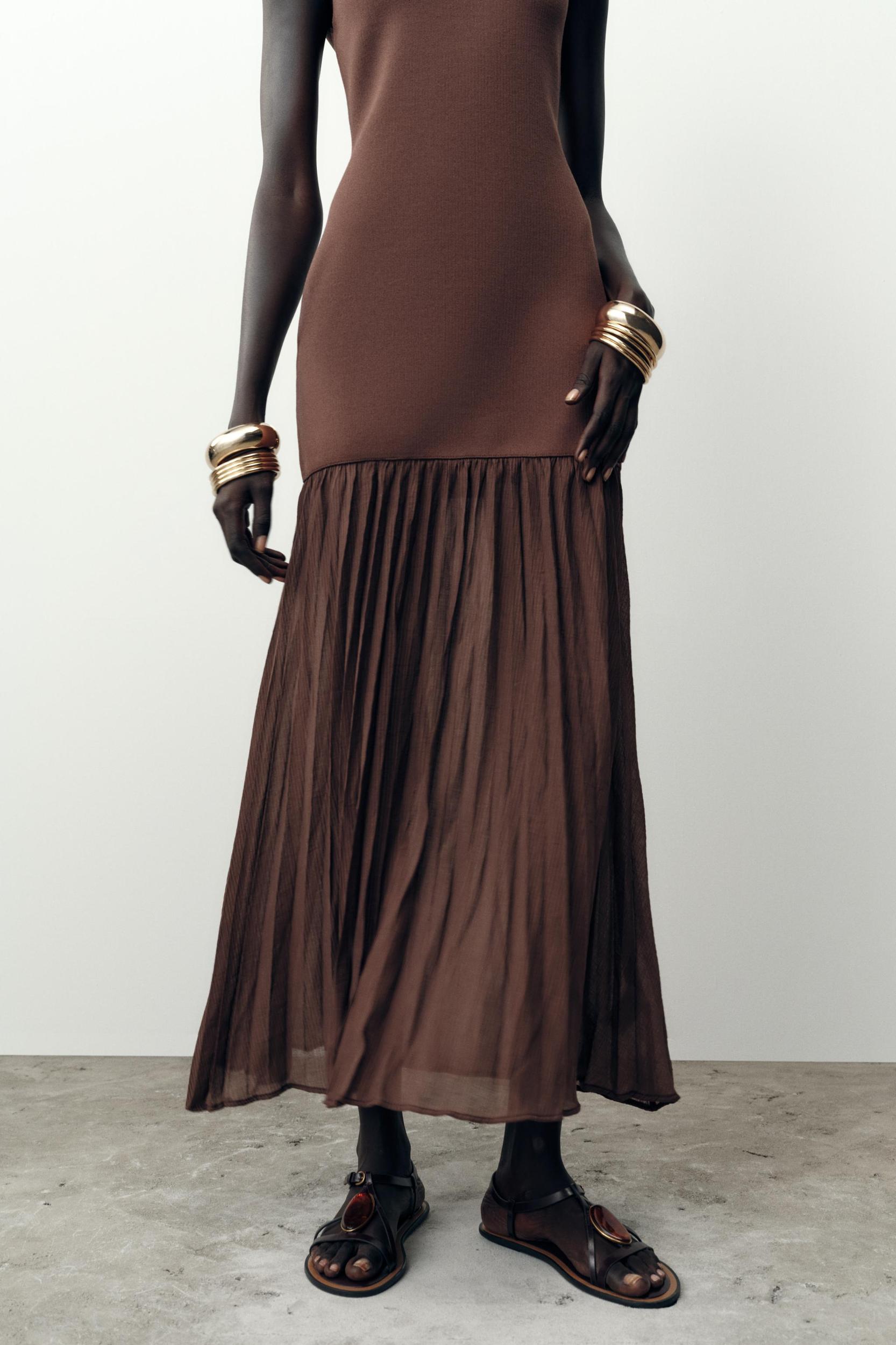 COMBINATION KNIT DRESS Product Image