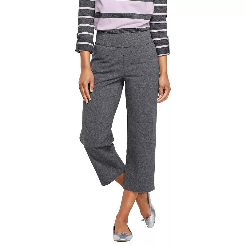 Petite Lands' End Starfish Straight-Leg Pull-On Crop Pants, Women's,  Product Image
