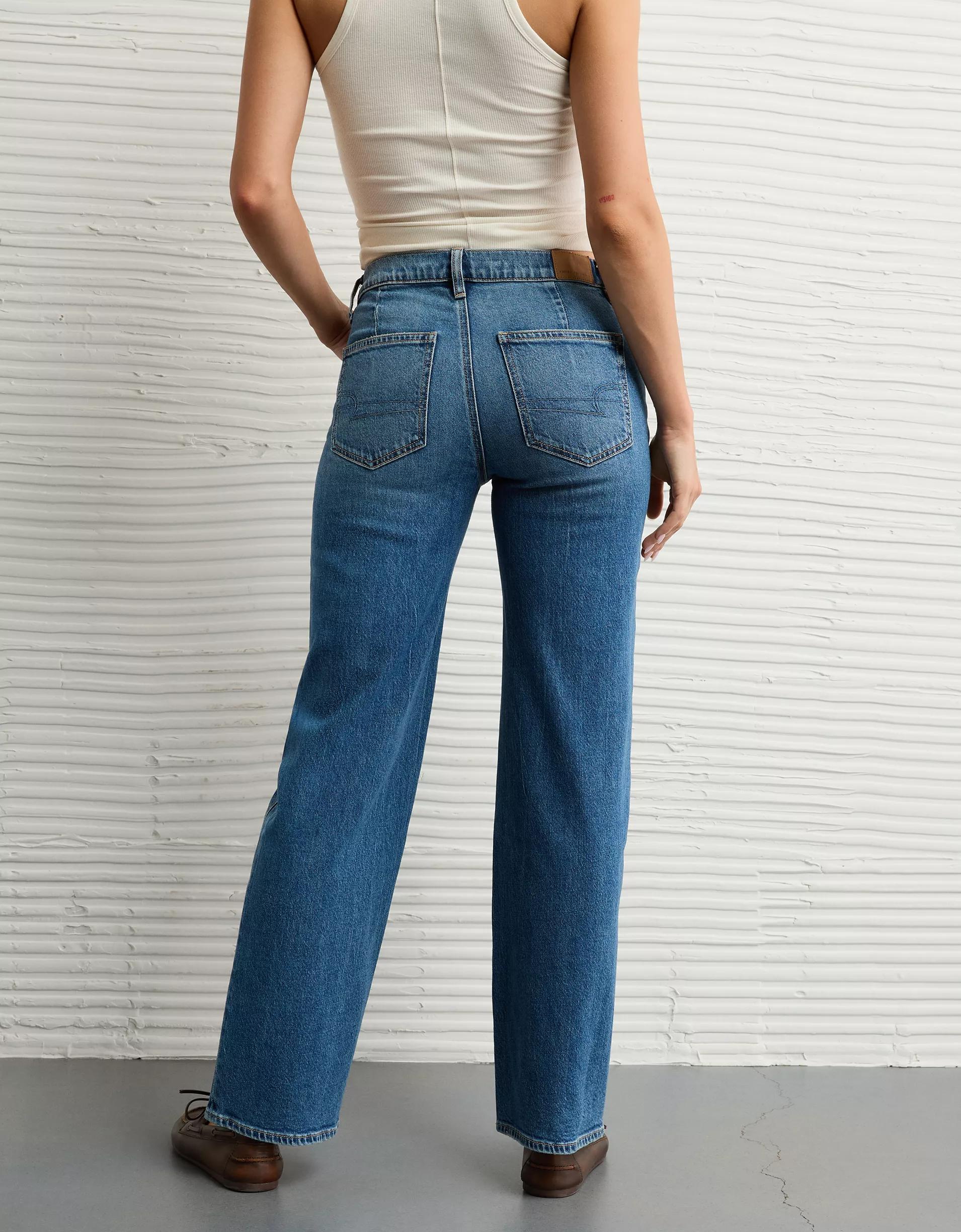 AE Stretch High-Waisted Stovepipe Jean Product Image