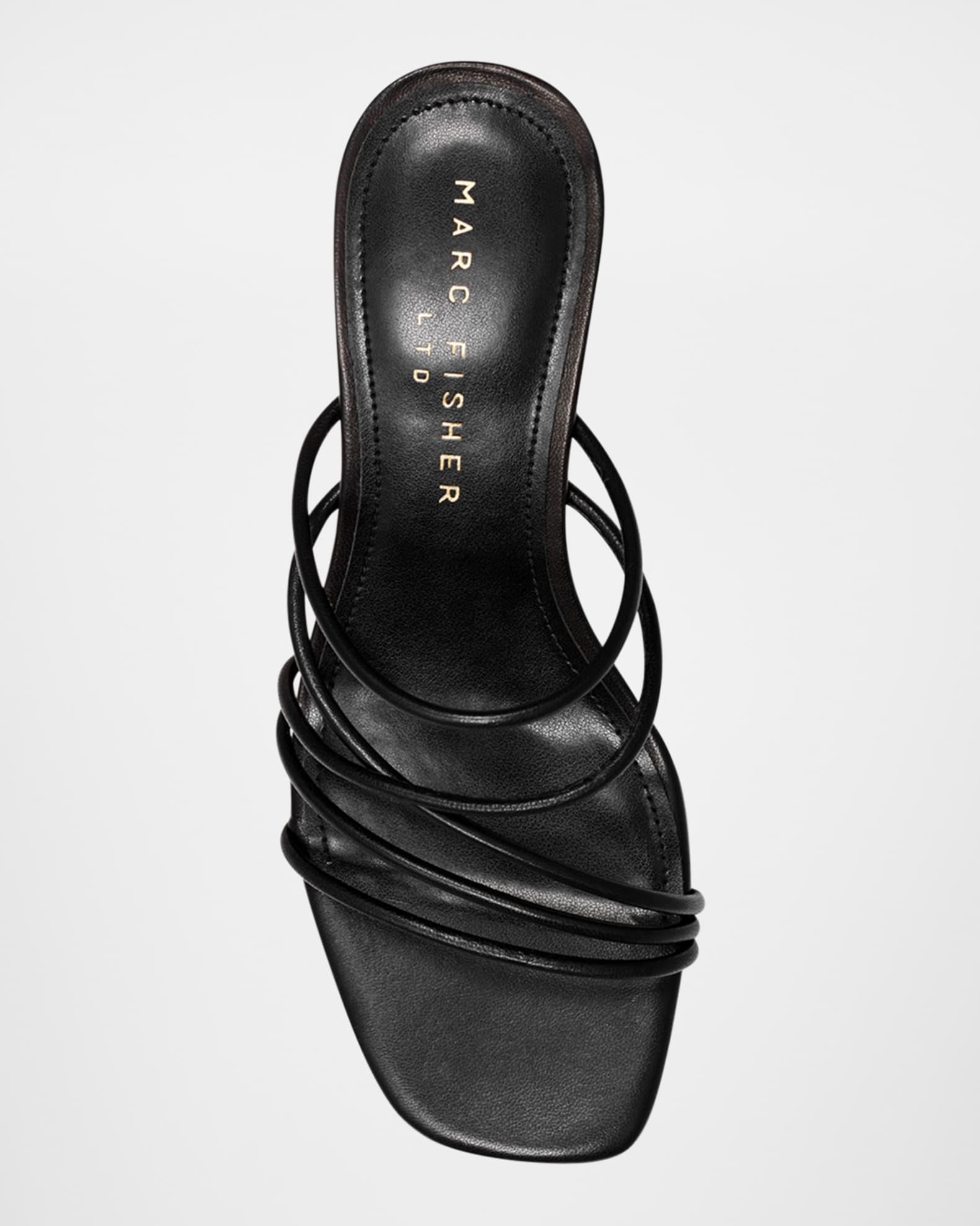 Banna Strappy Leather Kitten Slide Sandals Product Image