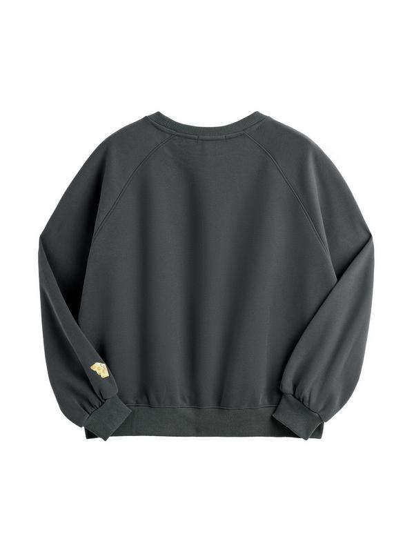 Adorable Embroidery Baggy Sweatshirt Product Image