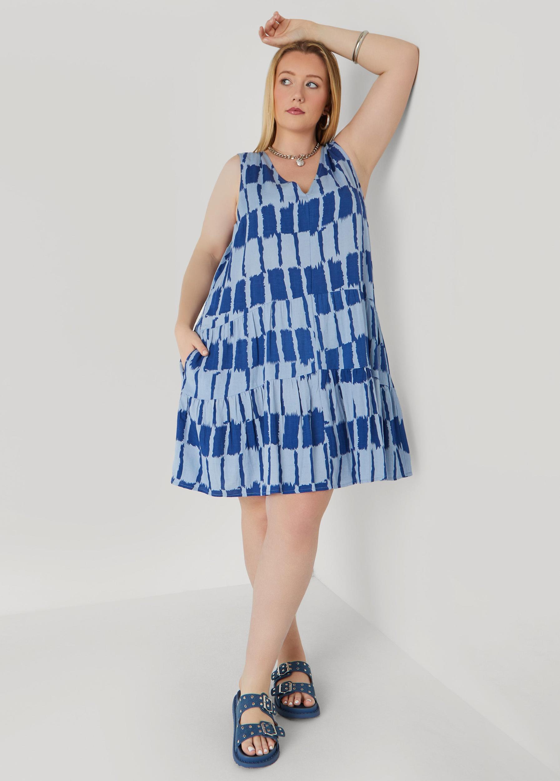 Plus Size Tie Dyed Swing Dress Ashley Stewart Product Image